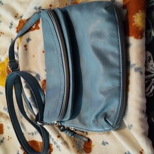 BPC9- Teal Relic Fold Crossbody Shoulder Bag